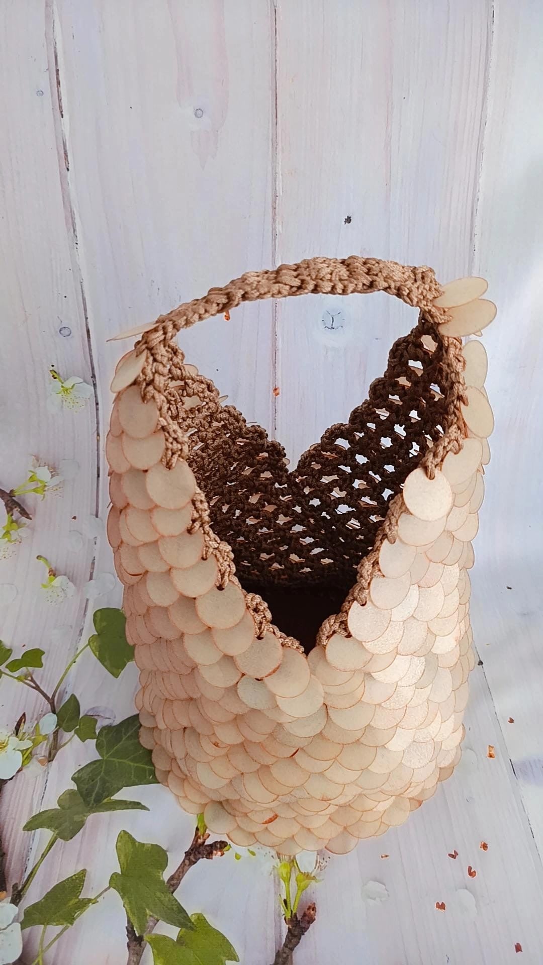 Zara Sequins brown bag {Limited Edition}