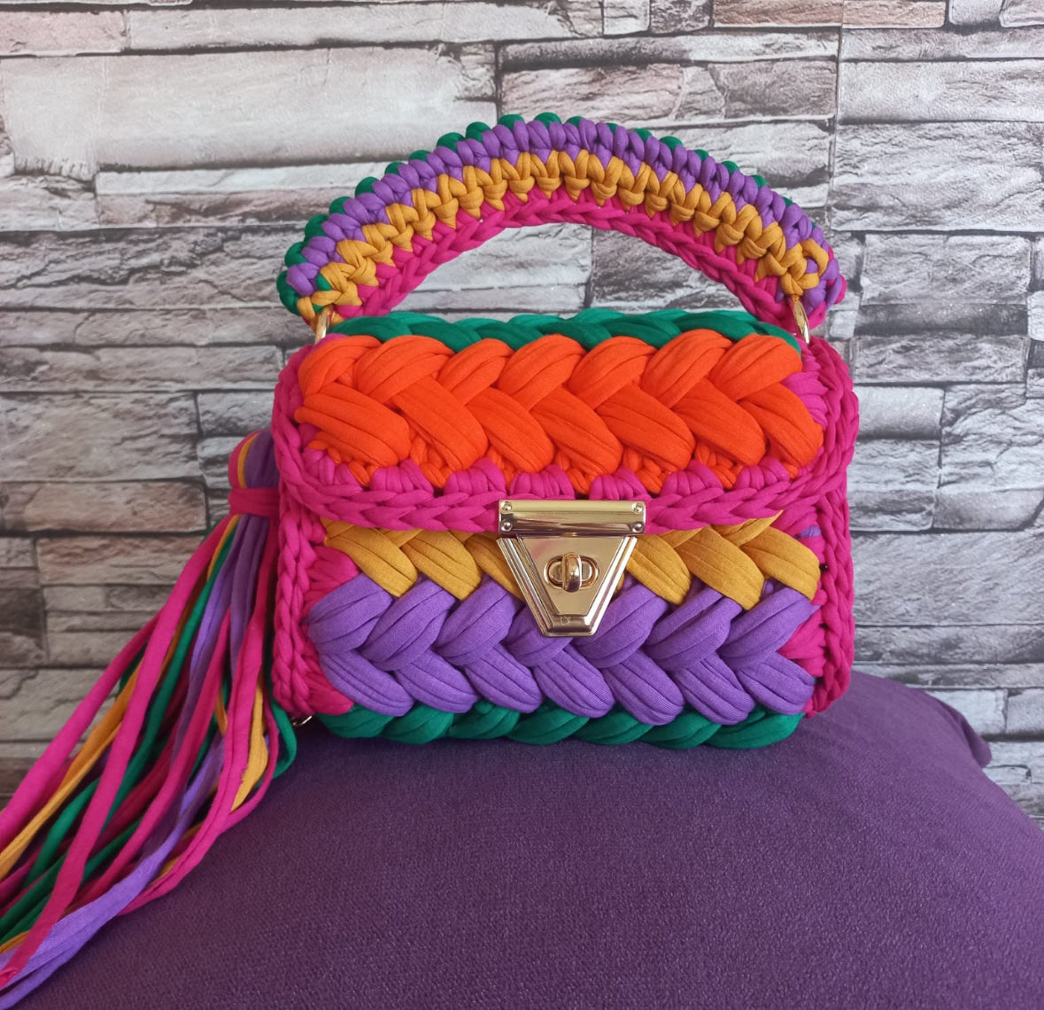 Alice puff bag premium yarn