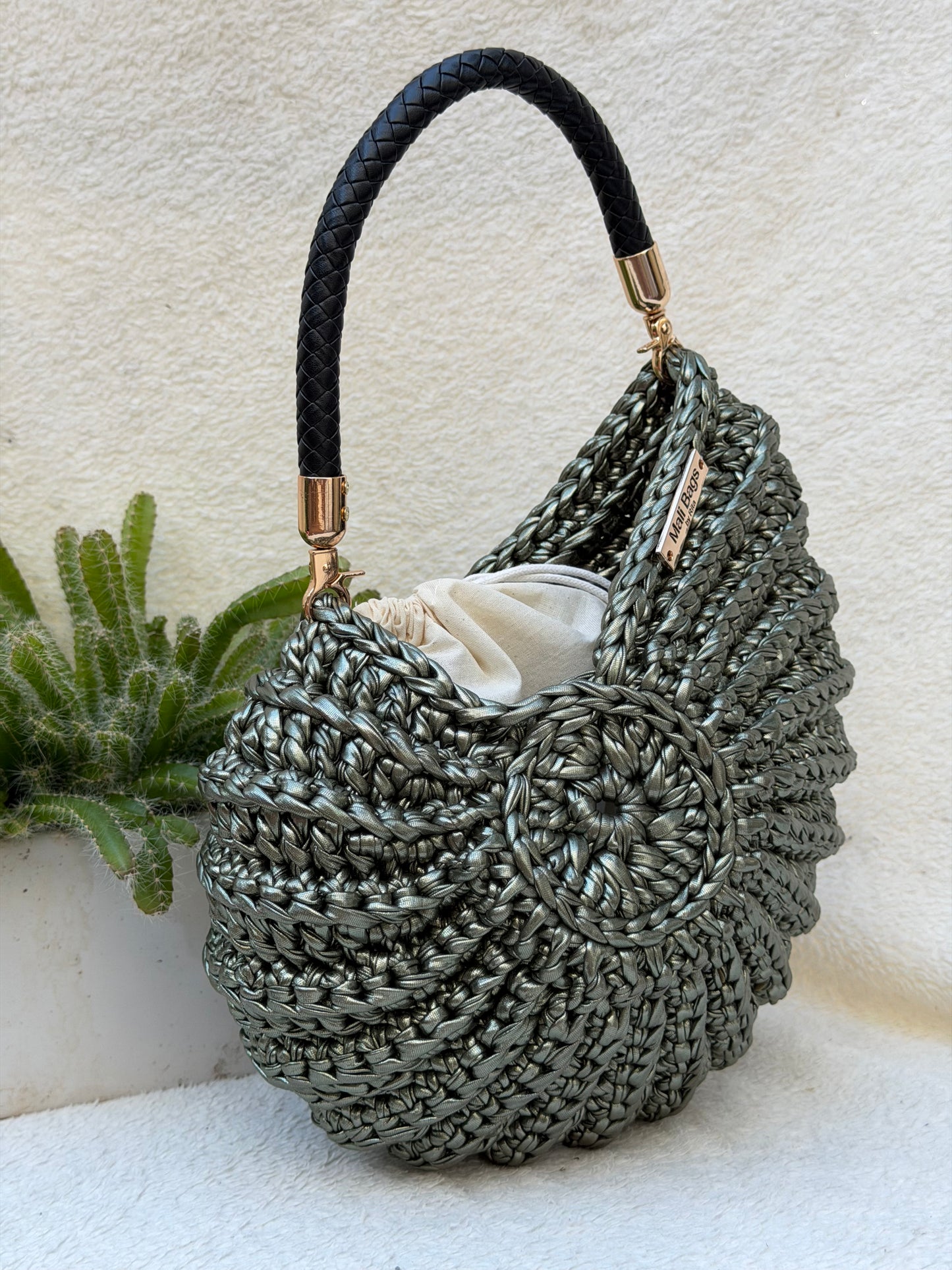 Ariel Seashell metallic Khaki