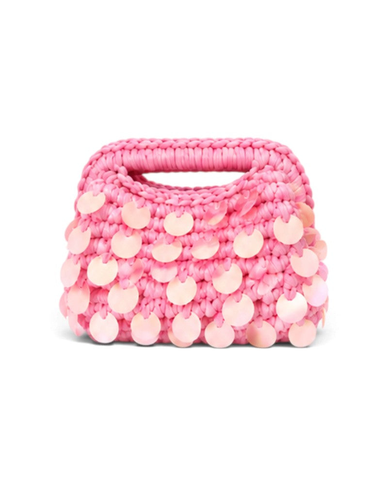 Mermaid Sequin Clutch Light Pink