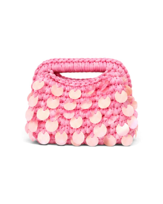 Mermaid Sequin Clutch Light Pink