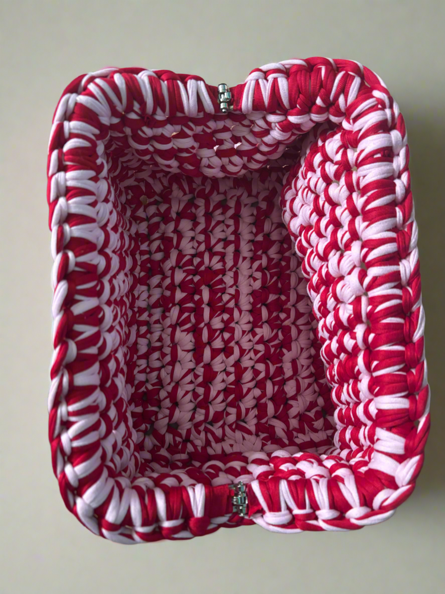Vera pink&red clutch