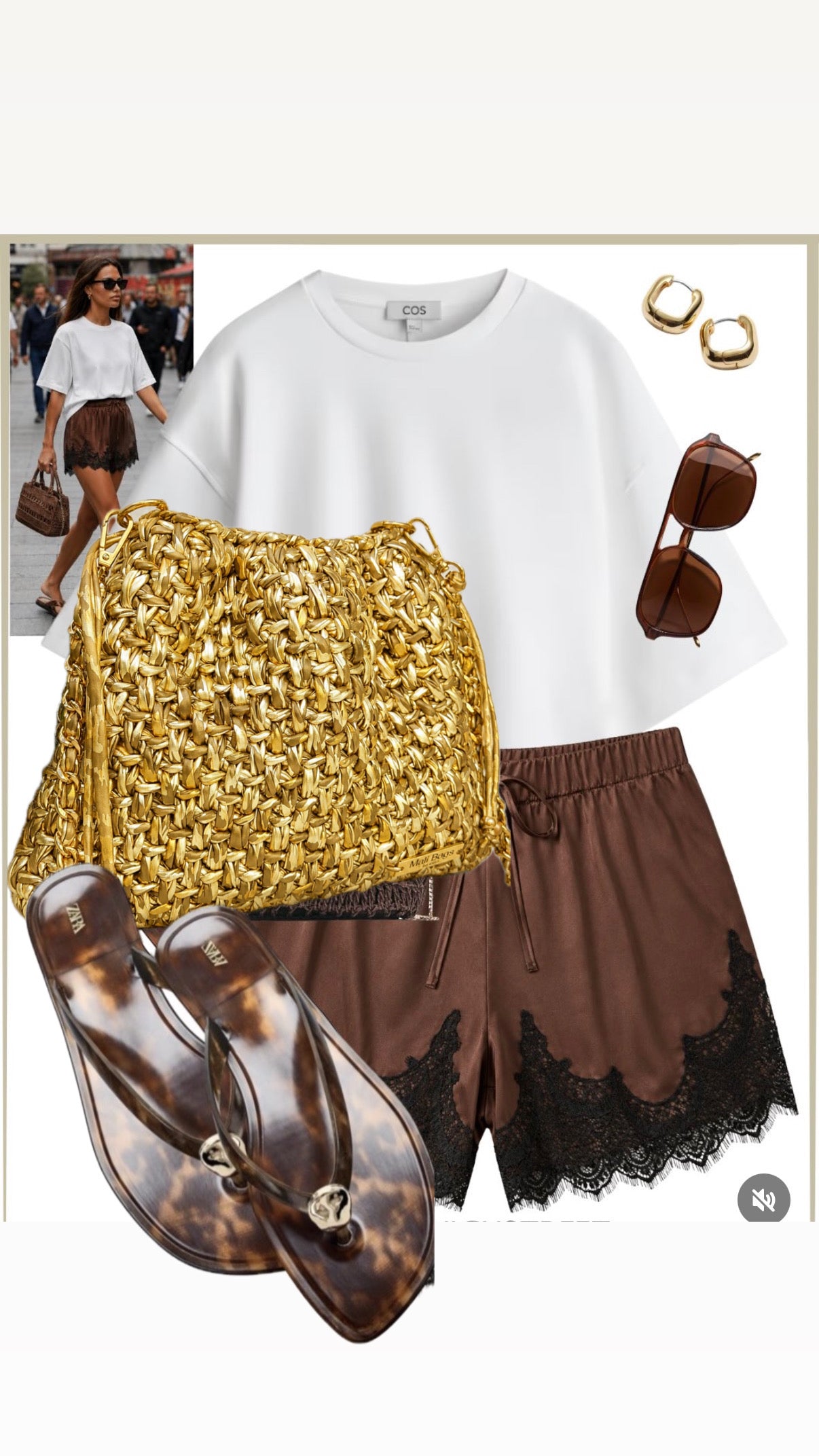 Carol pouch bag in Gold