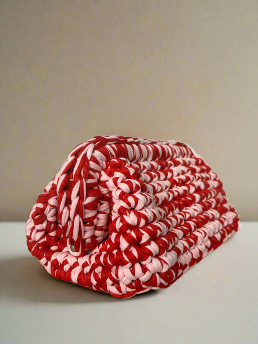 Vera pink&red clutch