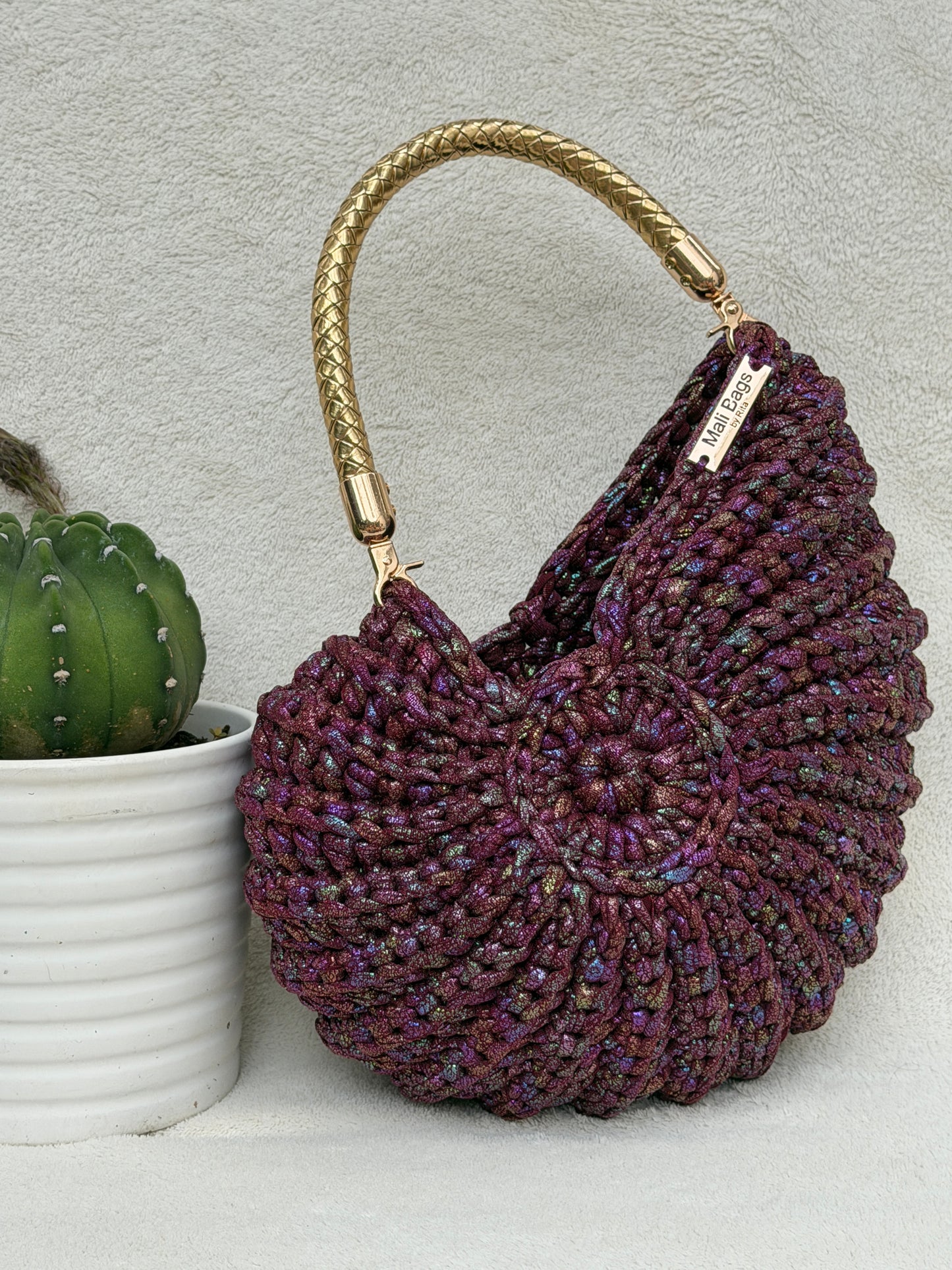 Ariel Burgundy mermaid bag