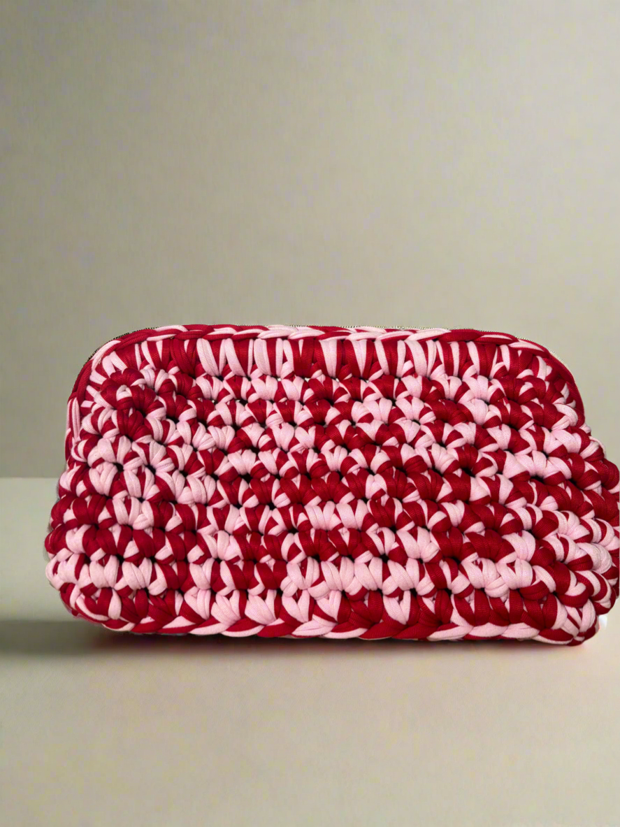 Vera pink&red clutch