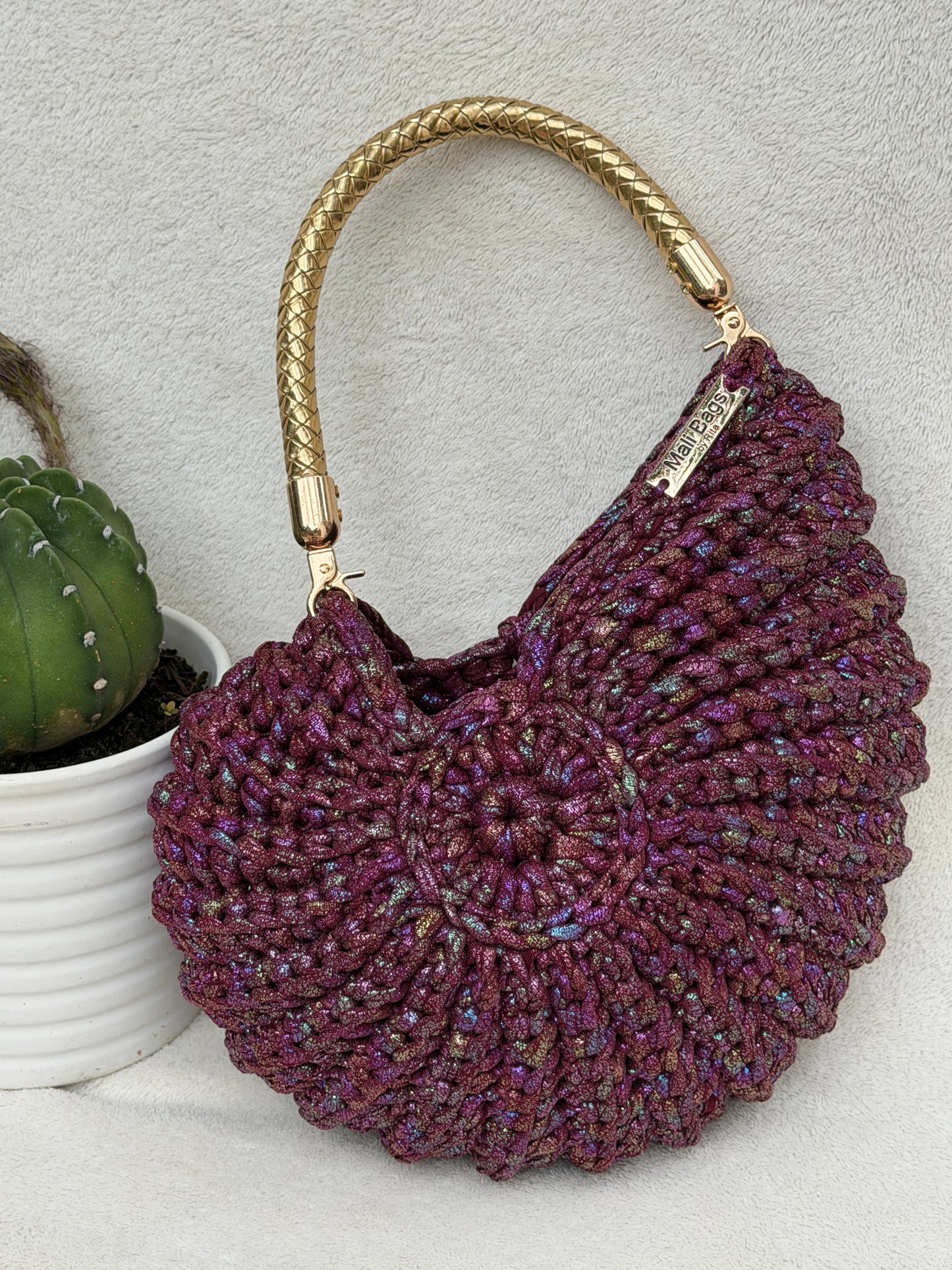 Ariel Burgundy mermaid bag