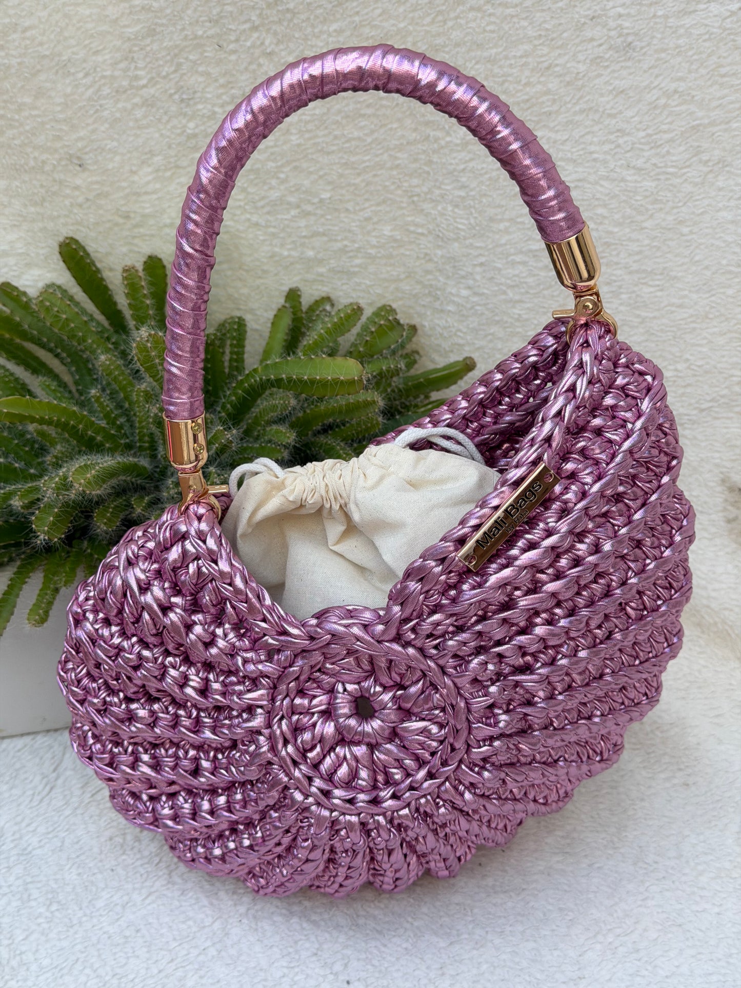 Ariel Seashell metallic Light Pink