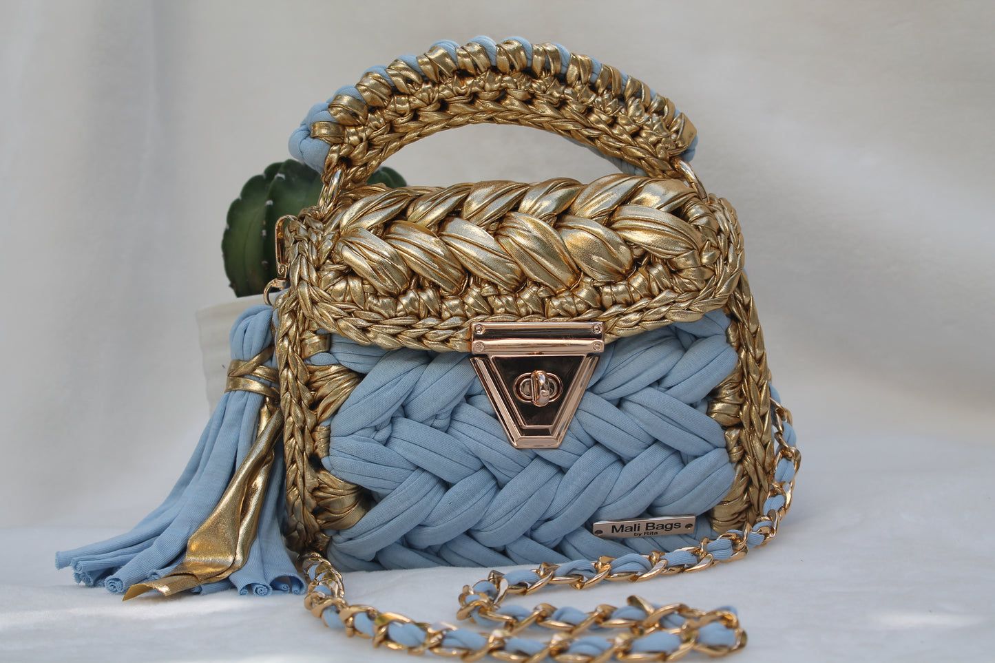 Aurora Gold&Light blue