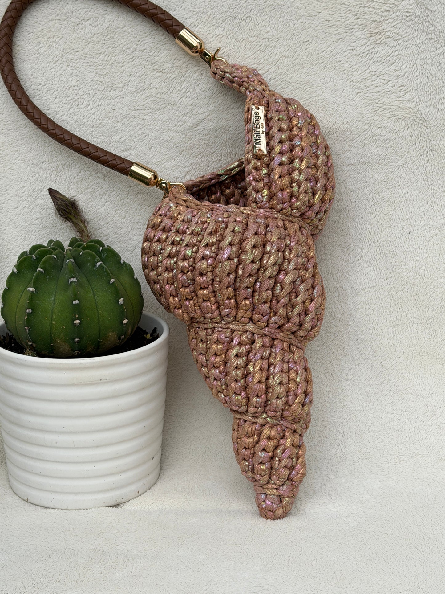 Ariel cone caramel mermaid bag