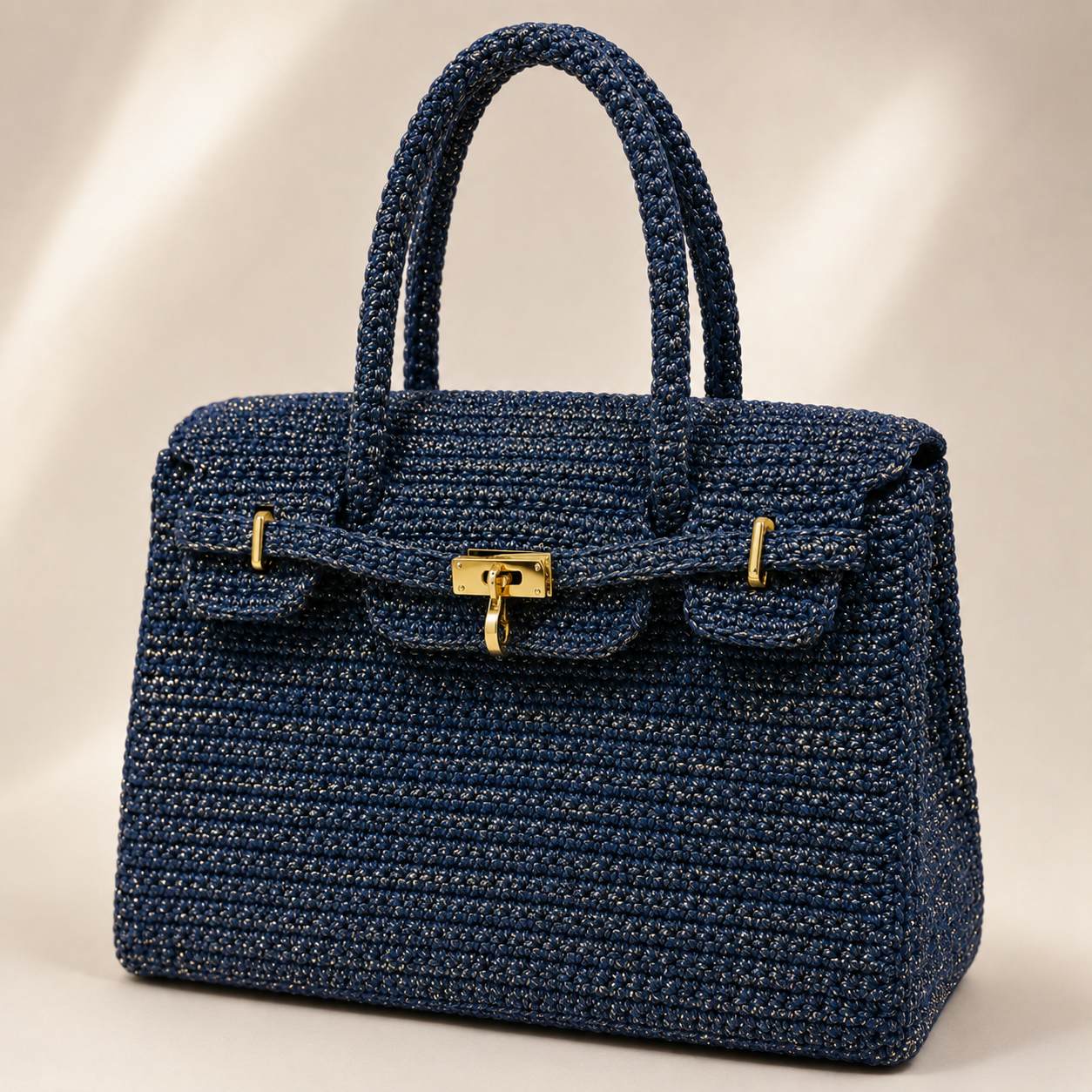 Mali Birkin dark blue glitter