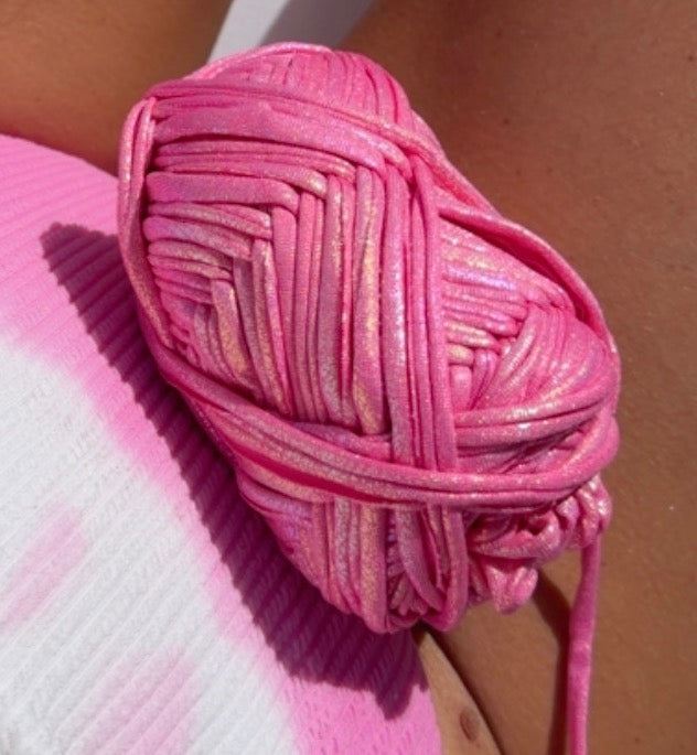 Pink Barbie Mermaid yarn
