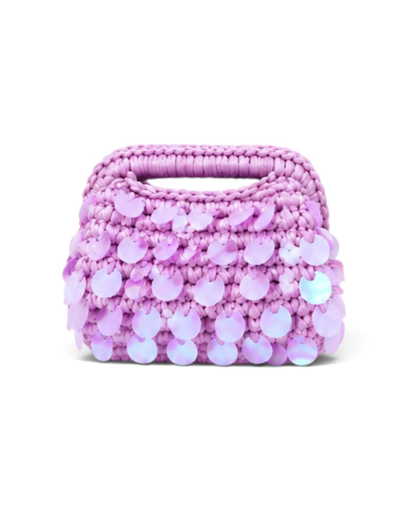 Mermaid Sequin Clutch in Lilac