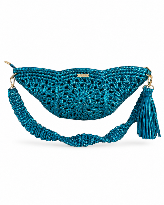Luna shoulder electric blue