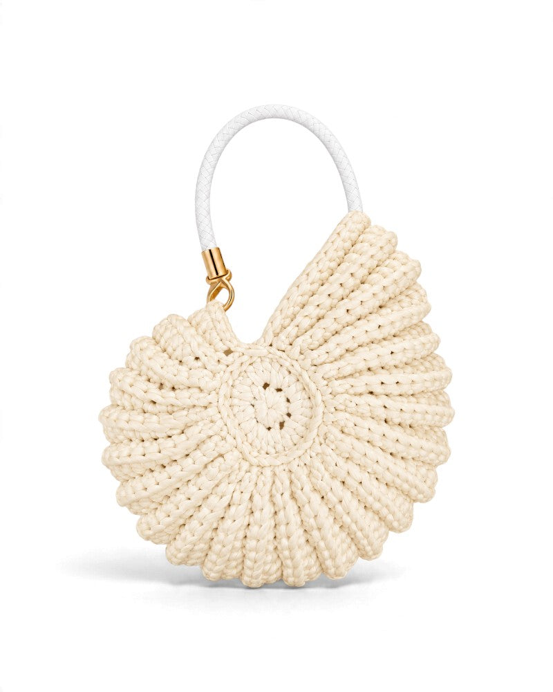 Ariel Round Shell in Vanilla