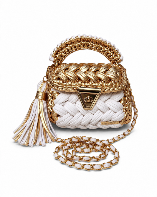 Coco Chic Crochet in Gold & White