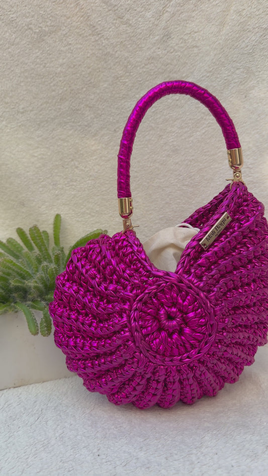 Ariel Seashell metallic Fuscia